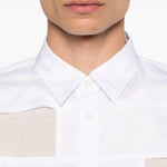 Camicia con cut-out in bianco Comme des Garçons Homme Plus - uomo 