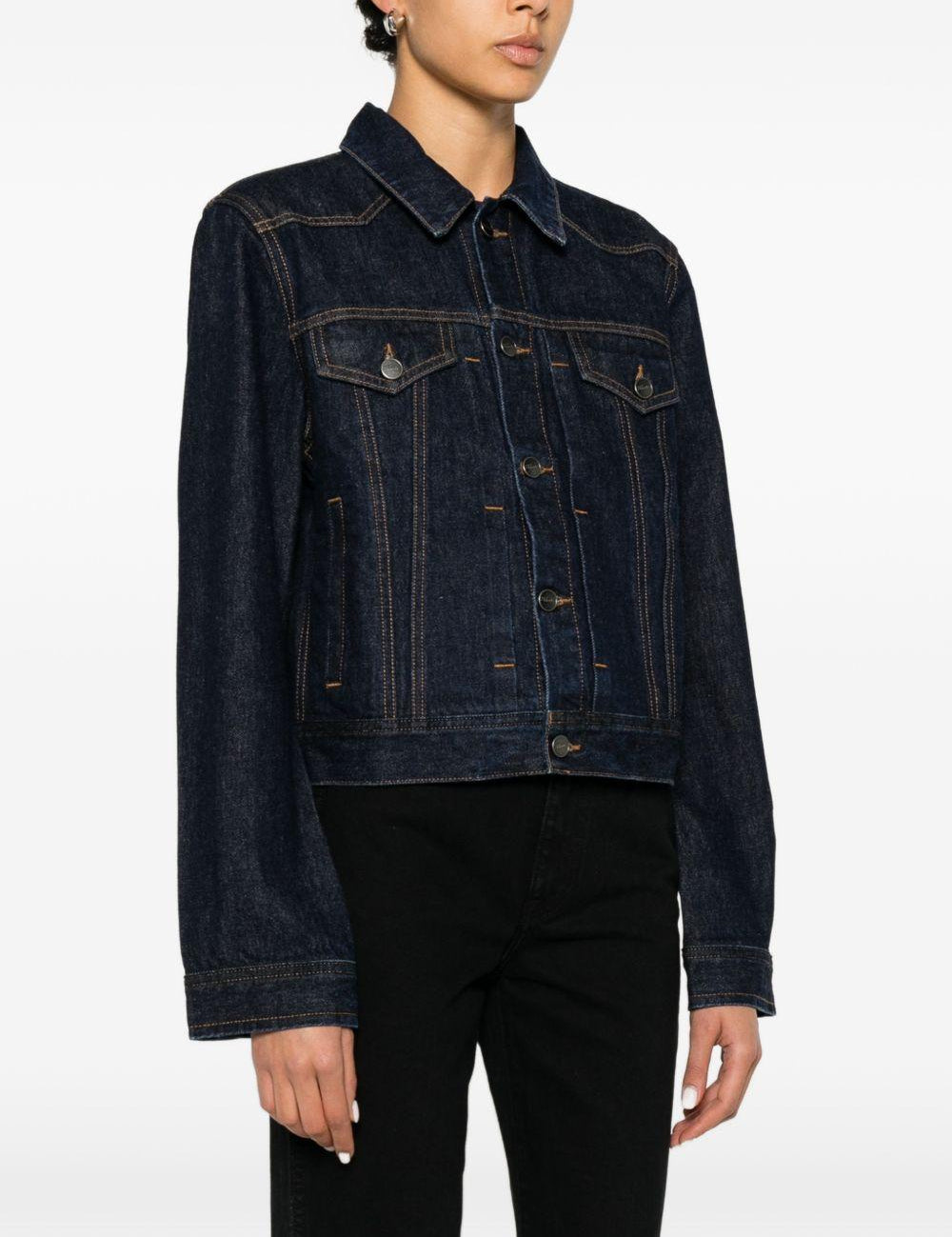 Giacca augustine in denim blu Khaite - donna 