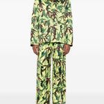 Pantaloni con stampa Chiku-Rin Camo in verde Kenzo - uomo 