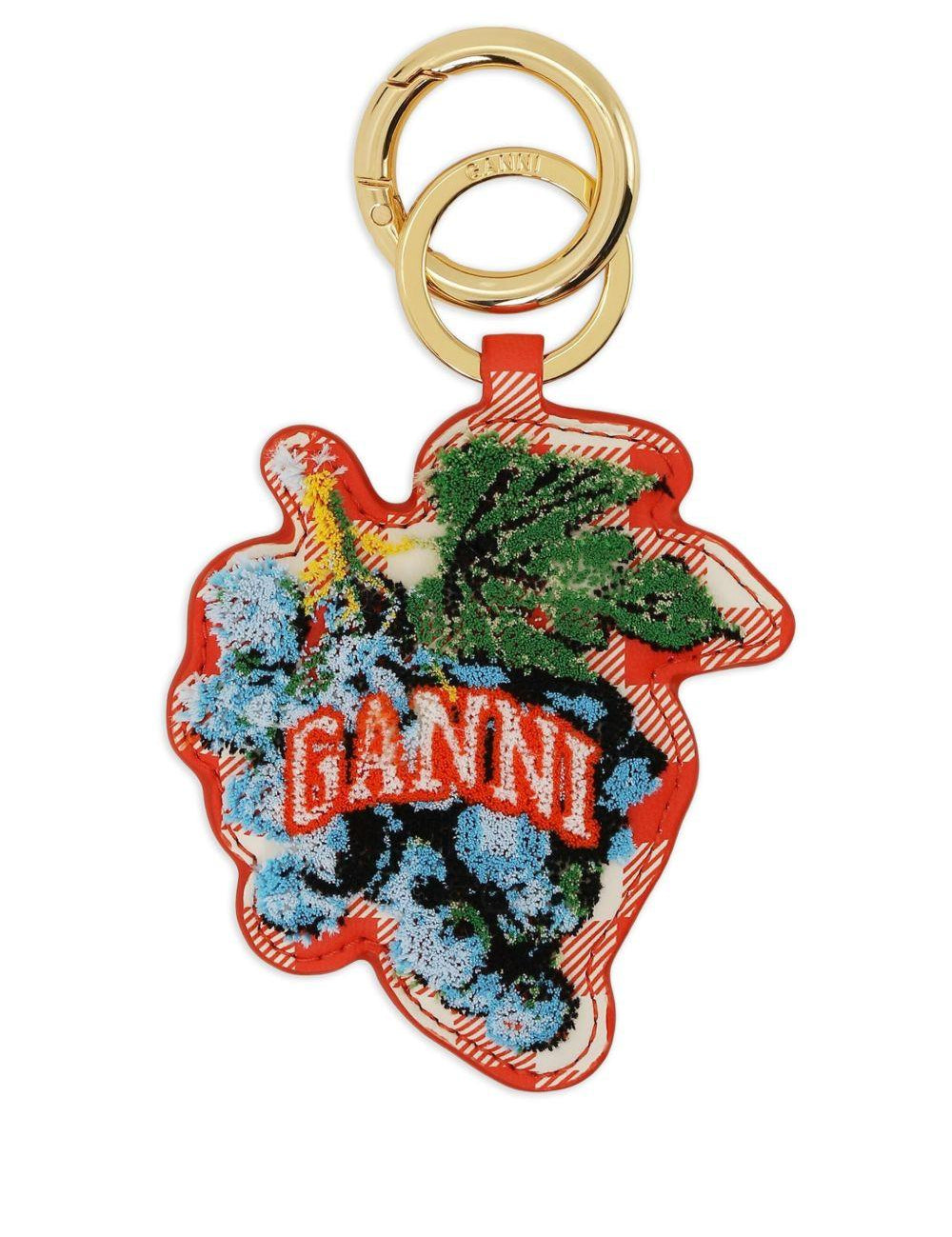 Portachiavi con logo in arancione Eleventy - uomo 