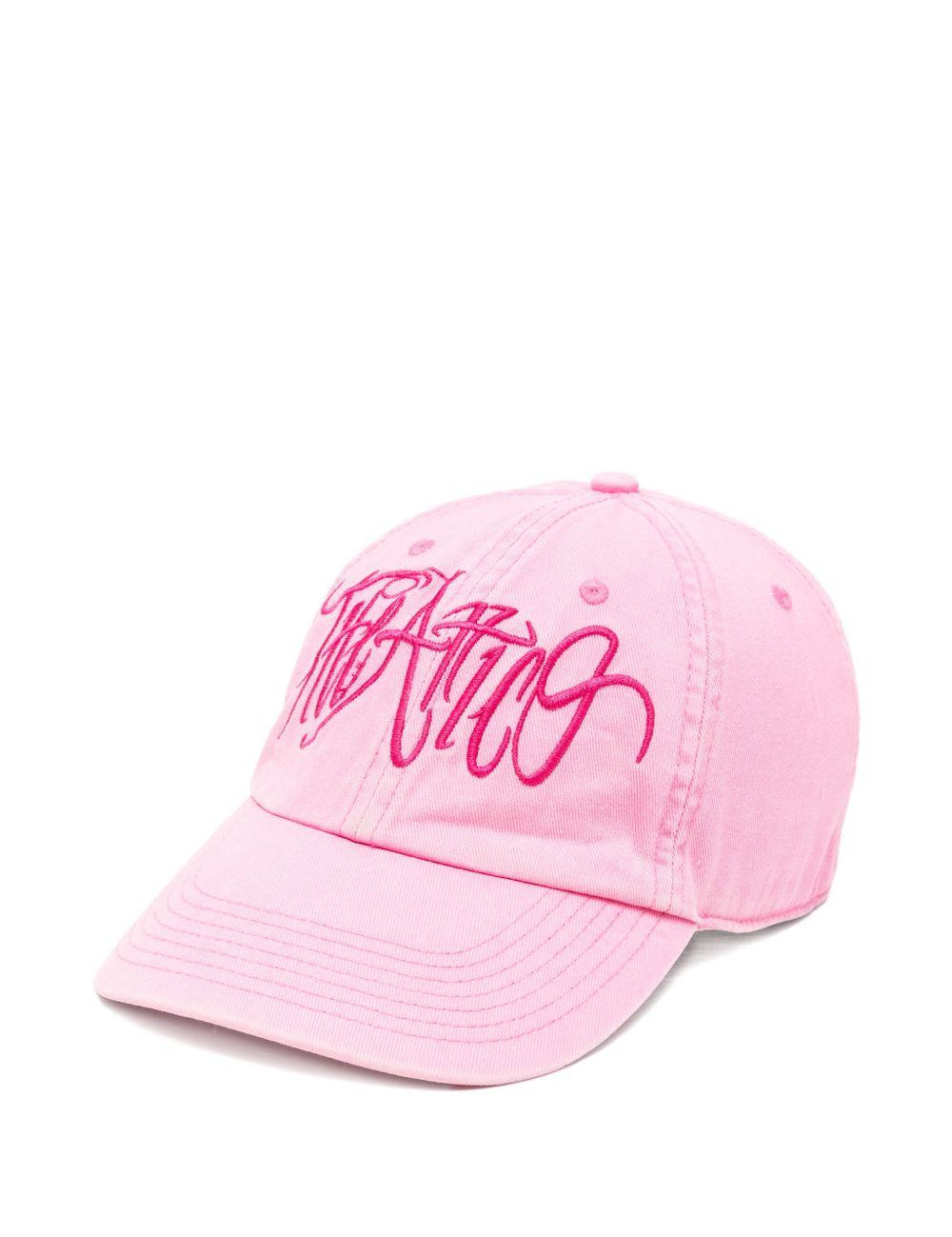 Cappello da baseball con logo in rosa The attico - donna 