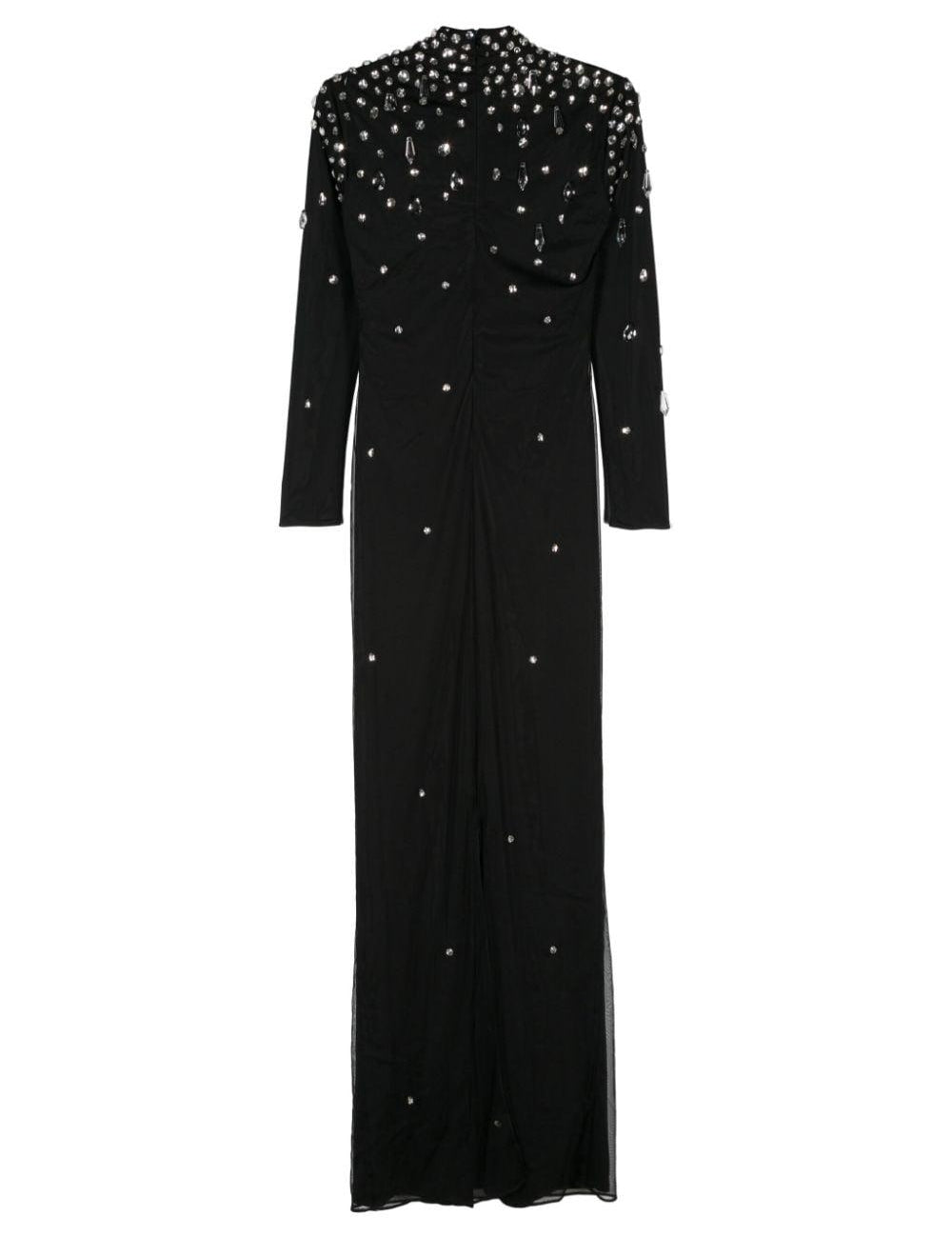Abito lungo Catroux con cristalli in nero The New Arrivals - donna 