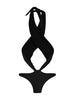 Costume intero con dettaglio cut-out in nero - REINA OLGA donna
