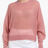 Maglione a maniche lunghe in rosa Brunello cucinelli - uomo 
