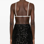 Bralette in raso in bianco latte Totame - donna 