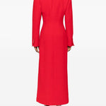 Abito lungo Tuxedo in rosso Rowen Rose - donna 