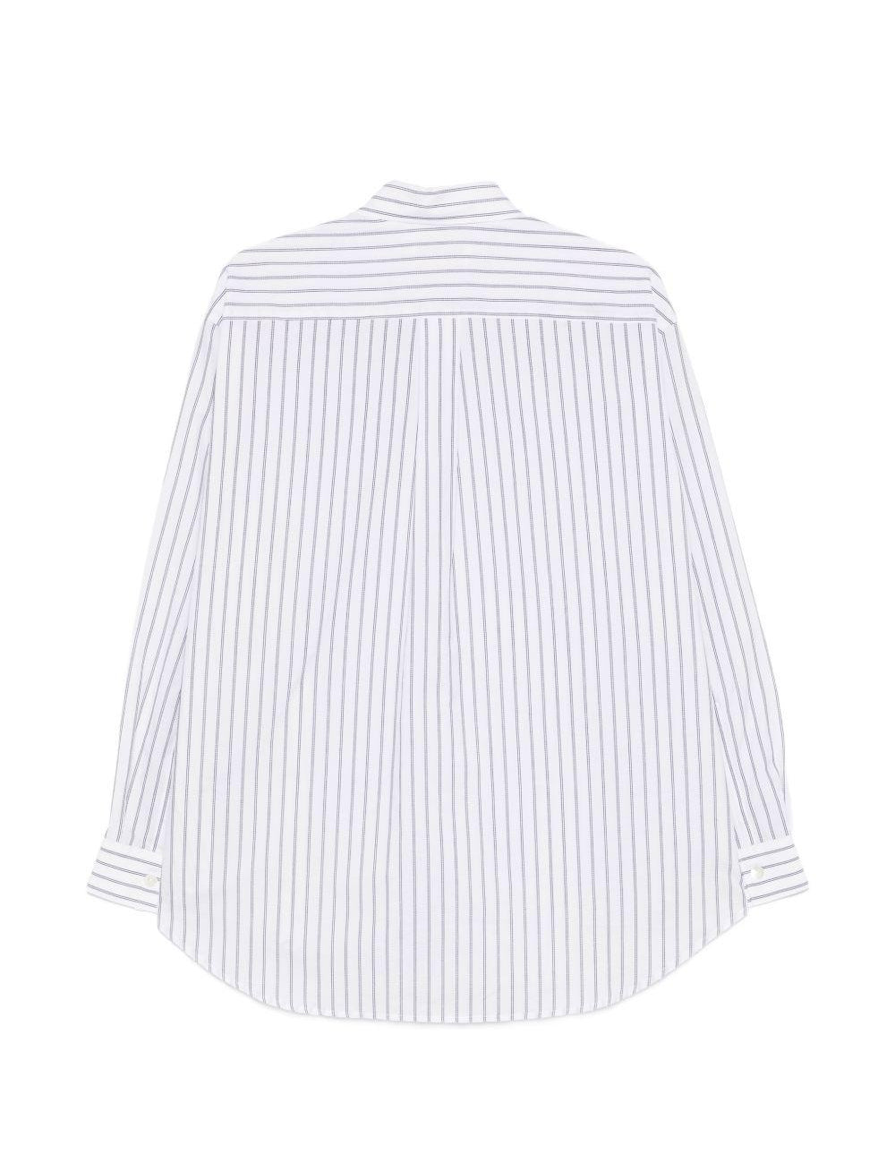 Camicia a righe con colletto classico in bianco Namacheko - uomo 