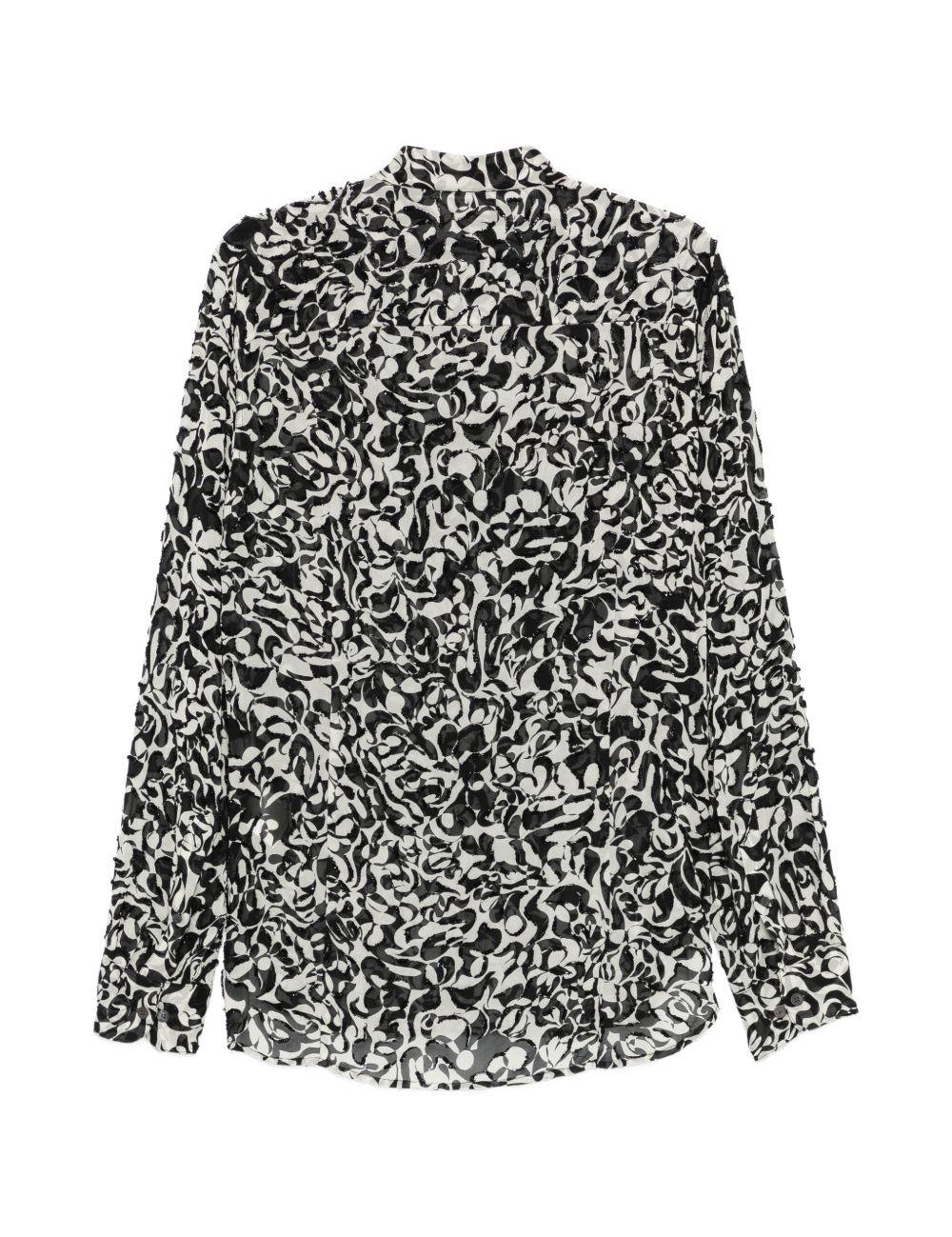Camicia in viscosa carvies in nero Dries van noten - uomo 