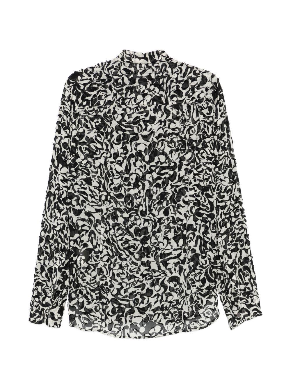 Camicia in viscosa carvies in nero Dries van noten - uomo 