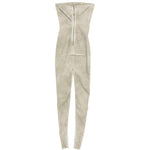 Abito lungo sliced rustier in grigio Rick Owens DRKSHDW - donna 