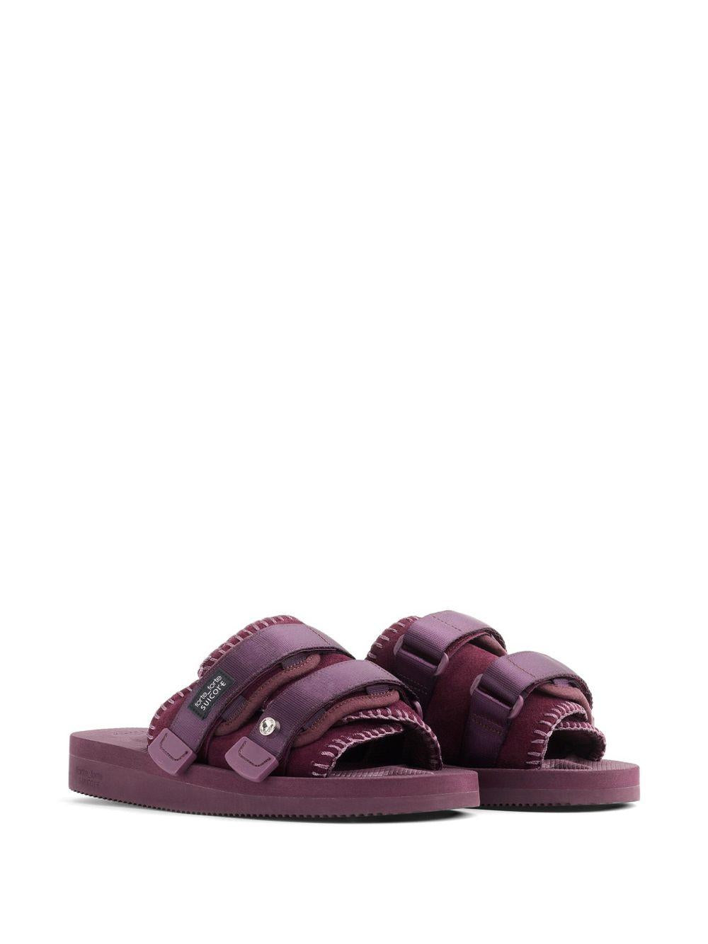 Ciabatte con cinturini in viola Suicoke x forte forte - donna 