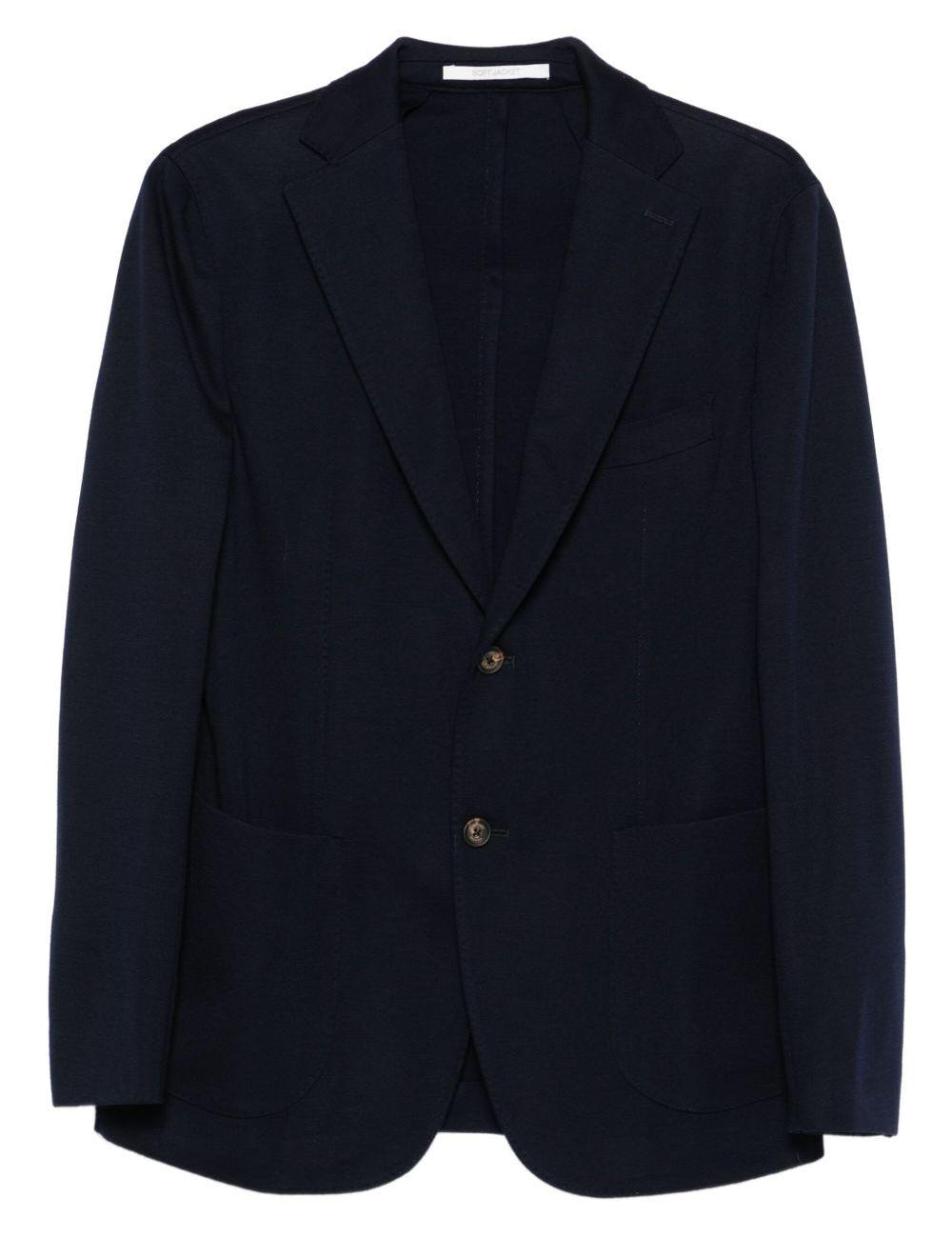 Blazer con applicazione in blu Eleventy - uomo 