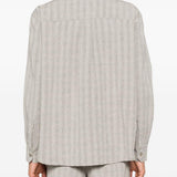 Camicia a righe above in beige Our legacy - uomo 