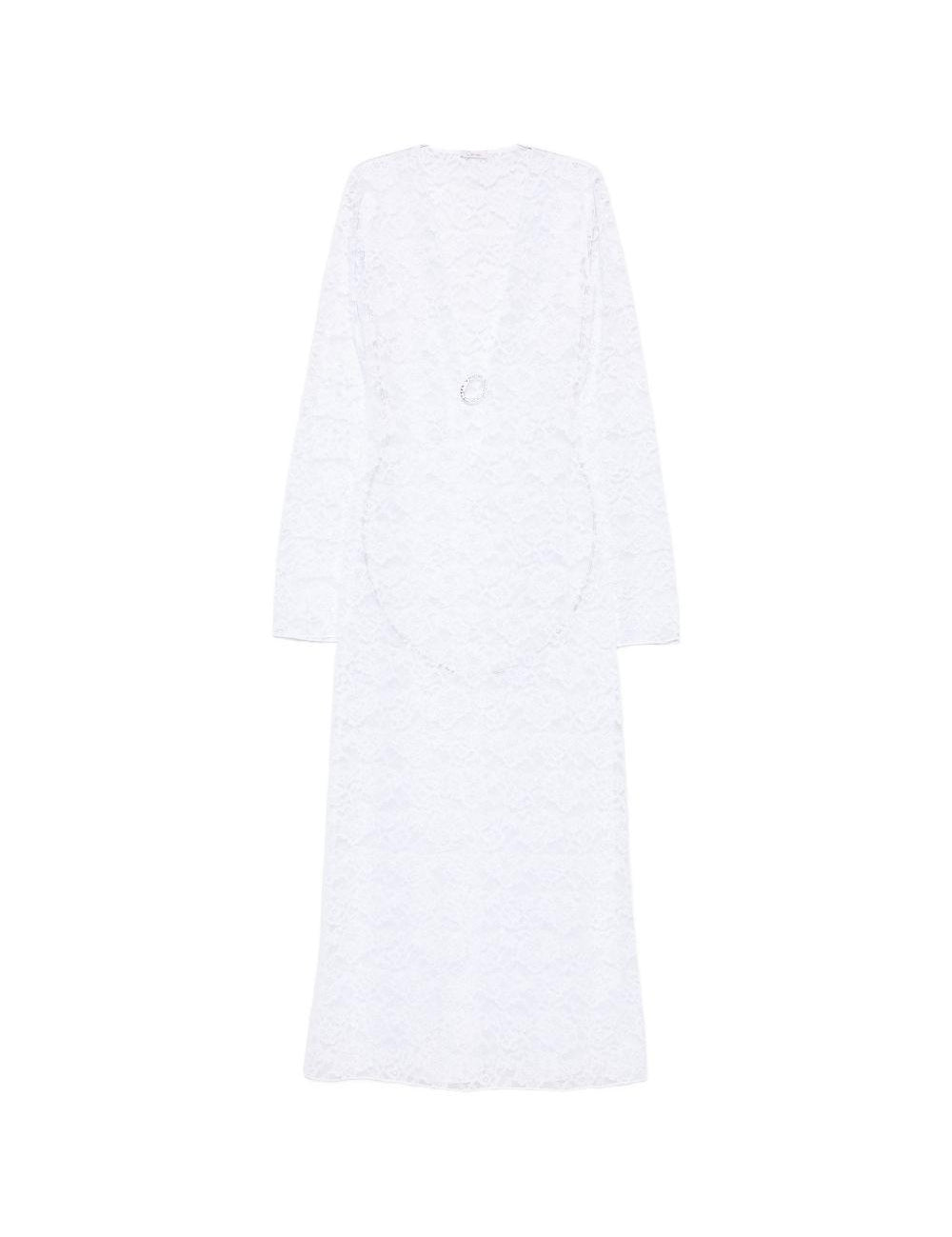 Abito maxi in pizzo in bianco Oséree - donna 