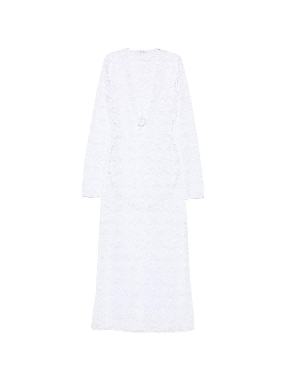 Abito maxi in pizzo in bianco Oséree - donna 