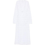 Abito maxi in pizzo in bianco Oséree - donna 