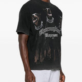 T-shirt Thoroughbred in nero Represent - uomo 