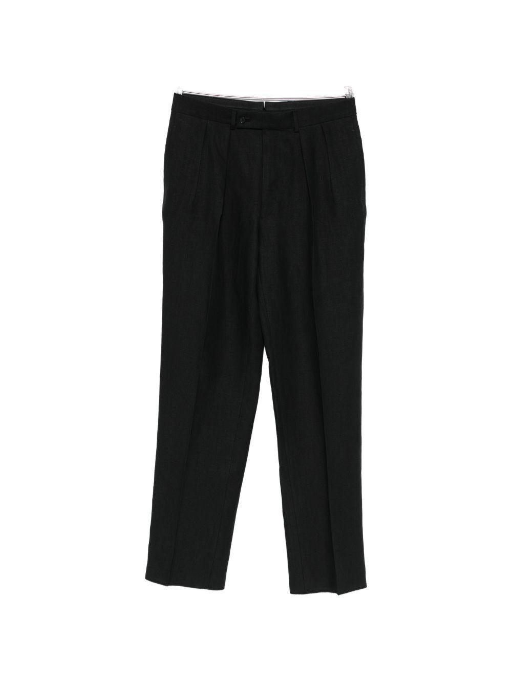 Pantaloni plissé  in nero Caruso - uomo 