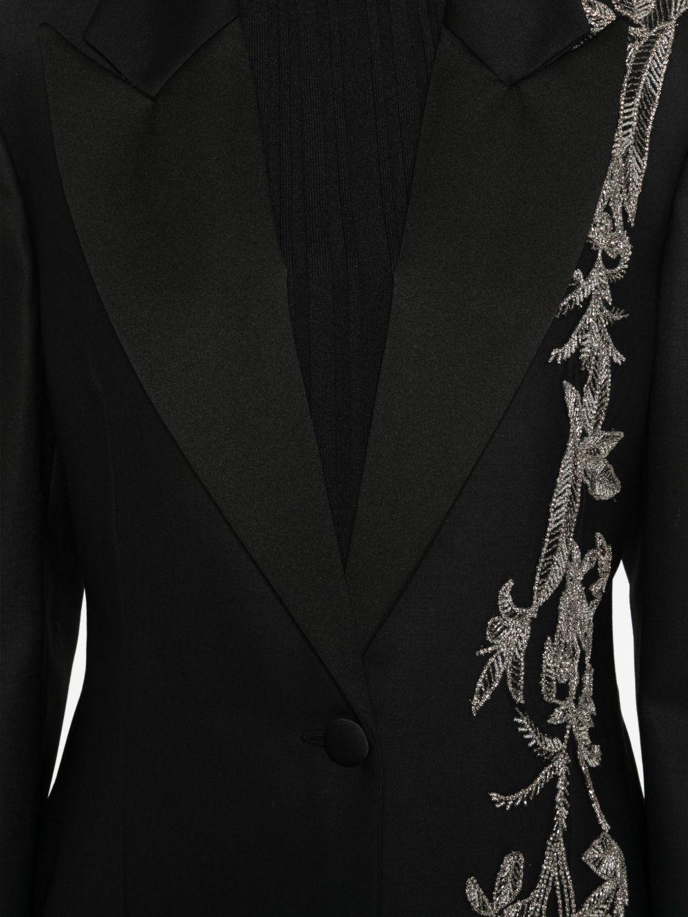 Blazer monopetto Lesia con decorazione in nero Costarellos - donna 