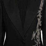 Blazer monopetto Lesia con decorazione in nero Costarellos - donna 