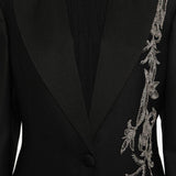 Blazer monopetto Lesia con decorazione in nero Costarellos - donna 