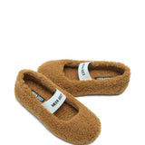 Ballerine in shearling in marrone Moon boot - donna 