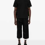 T-shirt girocollo a pannelli in nero Comme des garcons homme plus - uomo 
