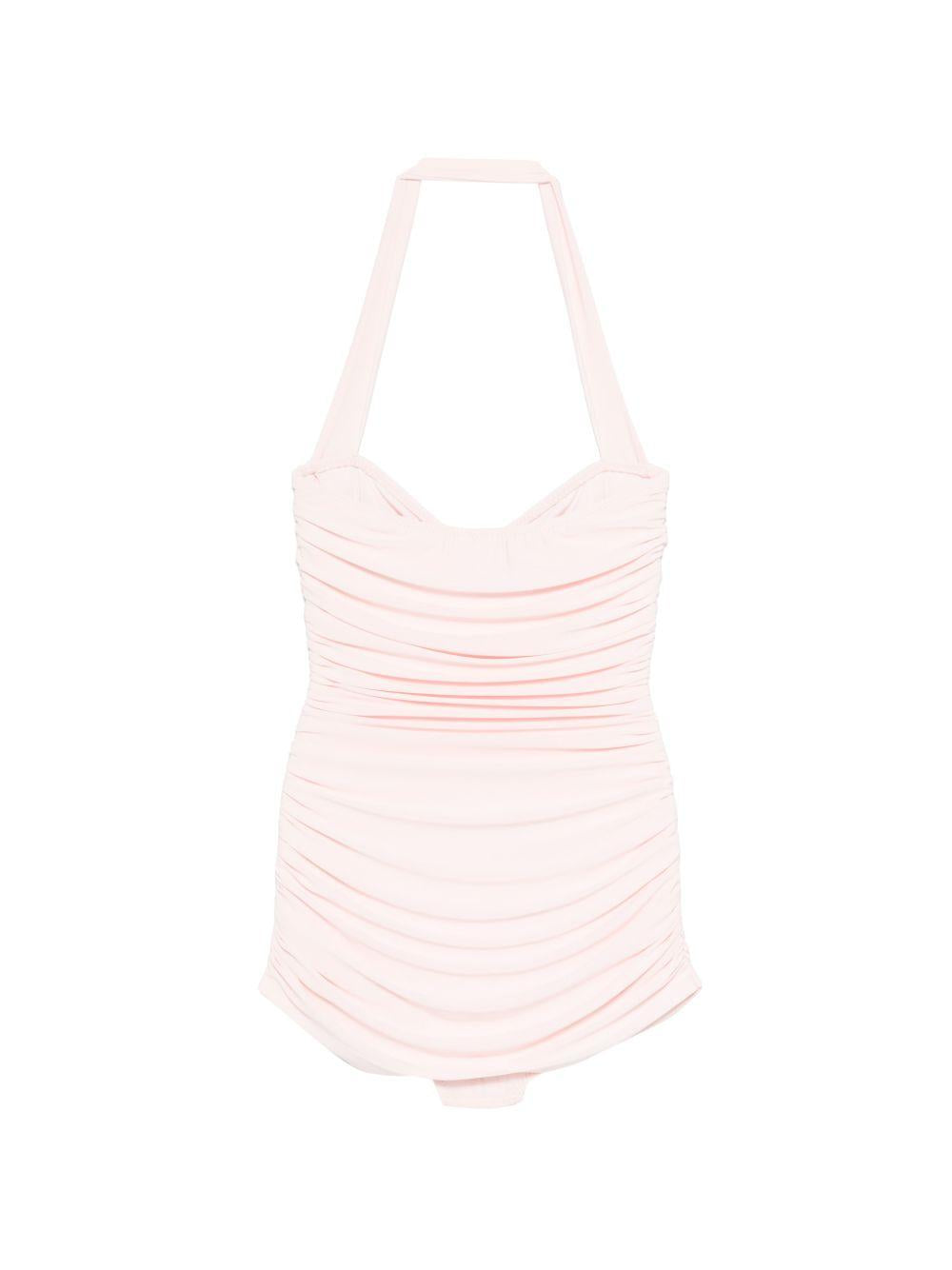 Costume da bagno intero con ruches Bill Mio in rosa Norma kamali - donna 