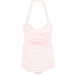 Costume da bagno intero con ruches Bill Mio in rosa Norma kamali - donna 