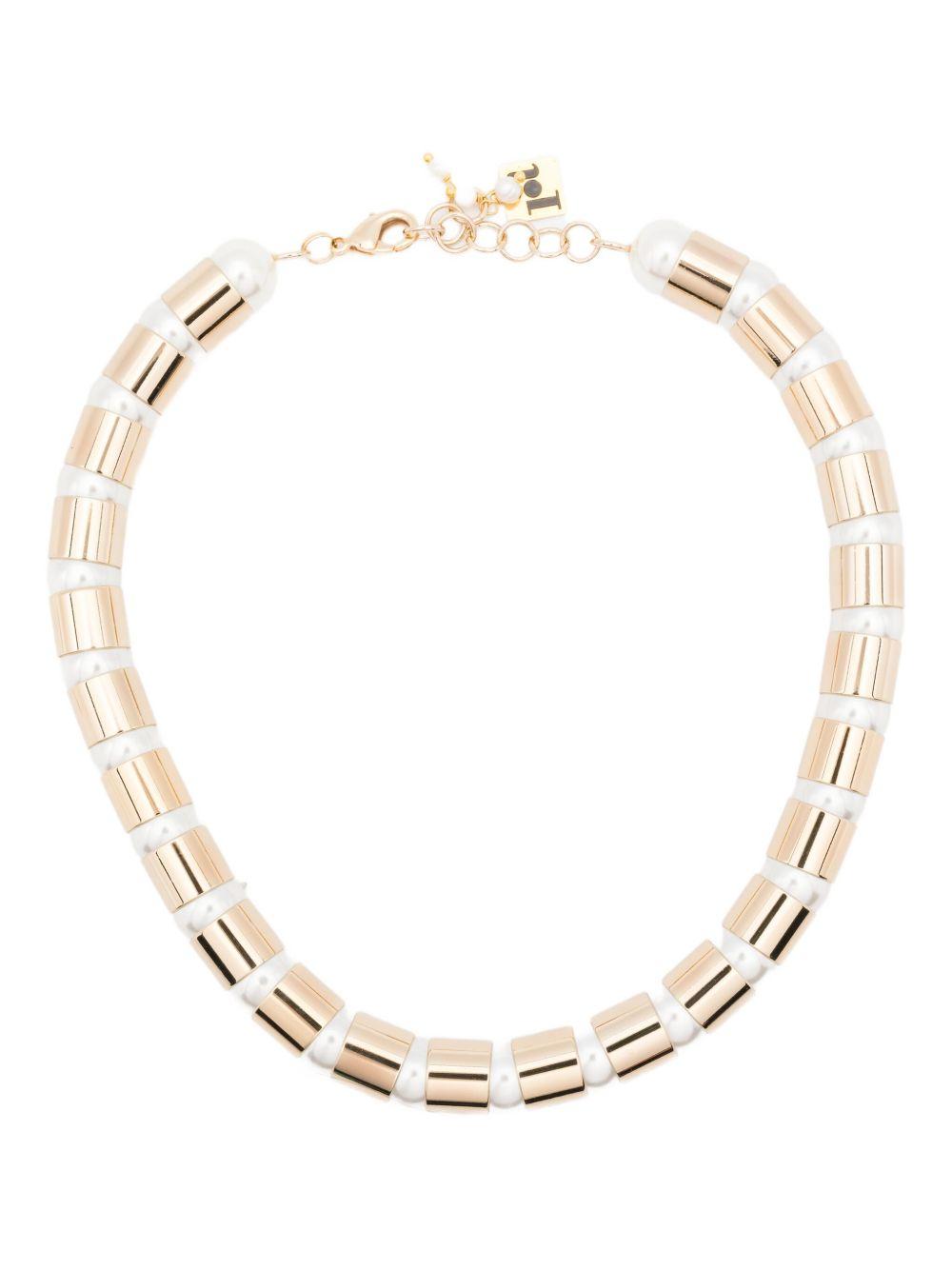 Collana con barretta bicolore in oro Rosantica - donna 