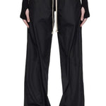 Pantaloni a gamba dritta con coulisse in nero Rick Owens x Moncler - uomo 