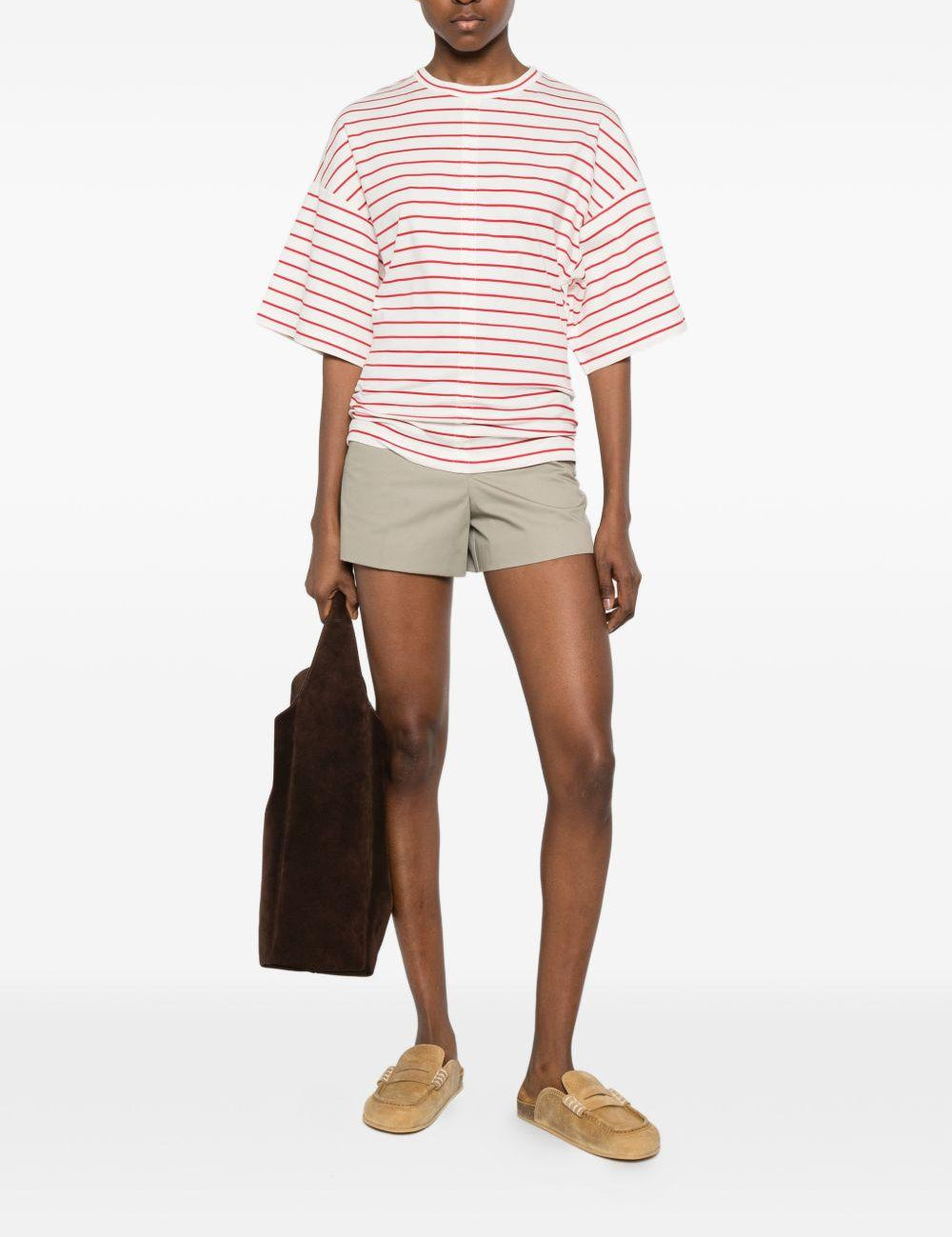 Pantaloncini con cuciture in verde A.P.C. - donna 