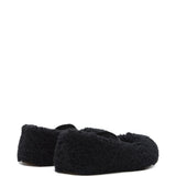 Ballerine in shearling in nero Moon boot  - donna 