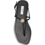 Sandali a t e punta quadrata in nero Toteme - donna 