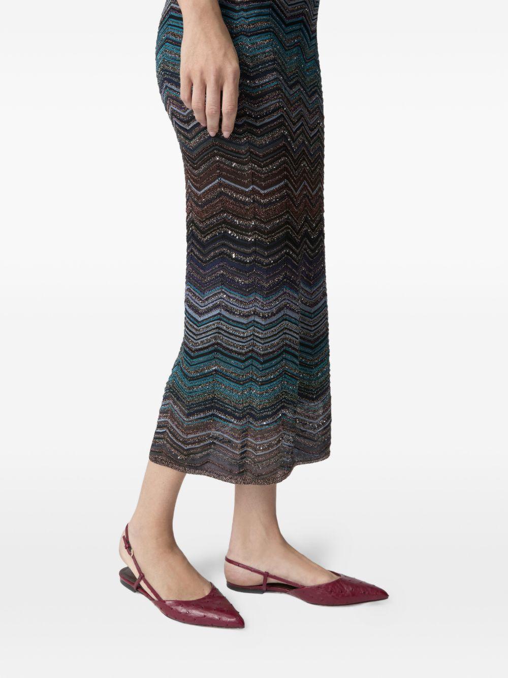 Gonna maxi motivo chevron multicolor Missoni - donna 