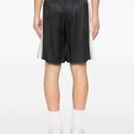 Pantaloncini con coulisse a quadri in nero Amiri - uomo 