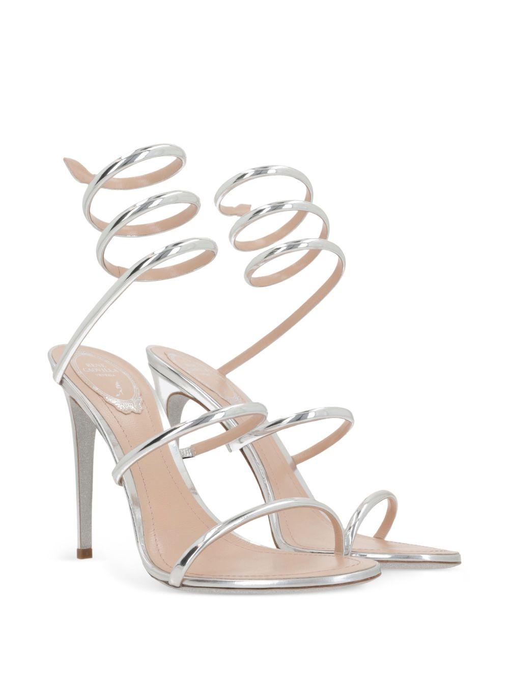 Sandali Cleo in argento Rene caovilla - donna 