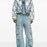 Giacca imbottita denim w-histel in celeste Diesel - donna 