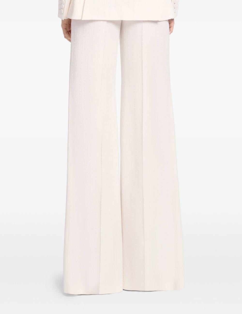 Pantaloni gessati in avorio Elie Saab - donna 