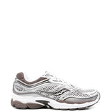 Sneakers Progrid Omni 9 traforate in bianco e marrone Saucony - uomo 