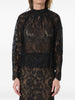 Black lace blouse