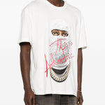 T-shirt Mask Authentic in bianco Ih nom uh nit - uomo 