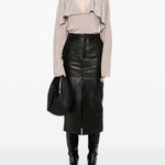 Blusa con ruches in grigio Helmut lang - donna 