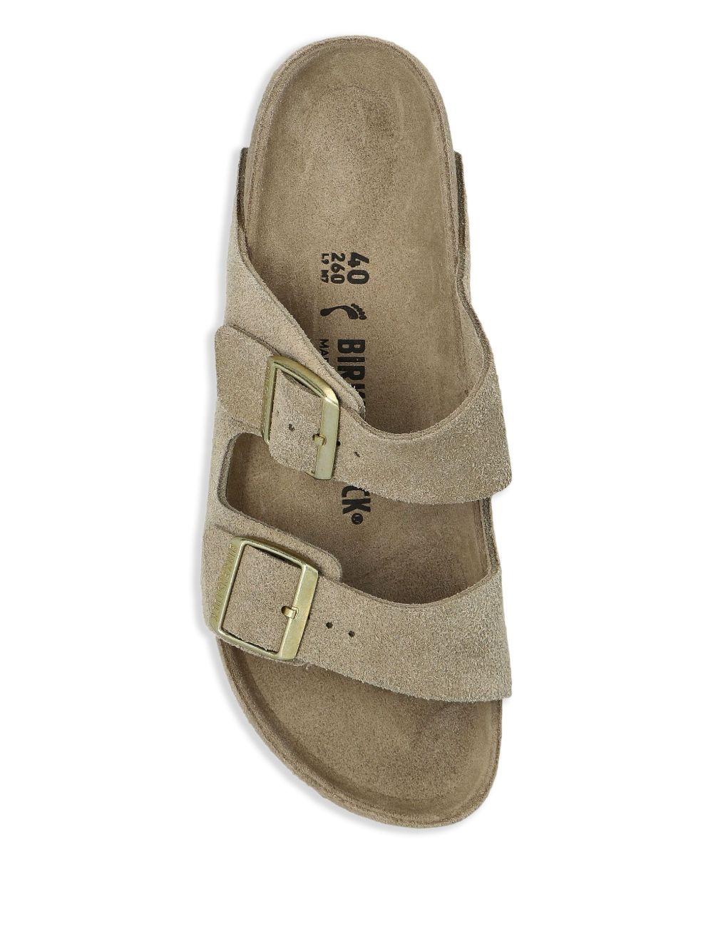 Ciabatte arizona in grigio taupe Birkenstock - unisex 