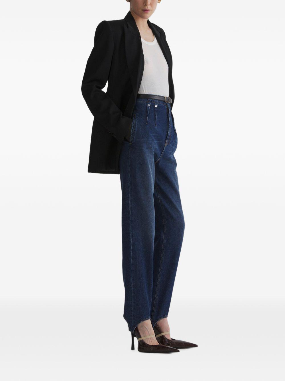 Jeans a vita alta in blu 
