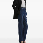 Jeans a vita alta in blu 