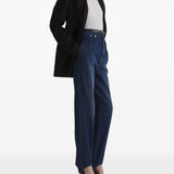 Jeans a vita alta in blu 