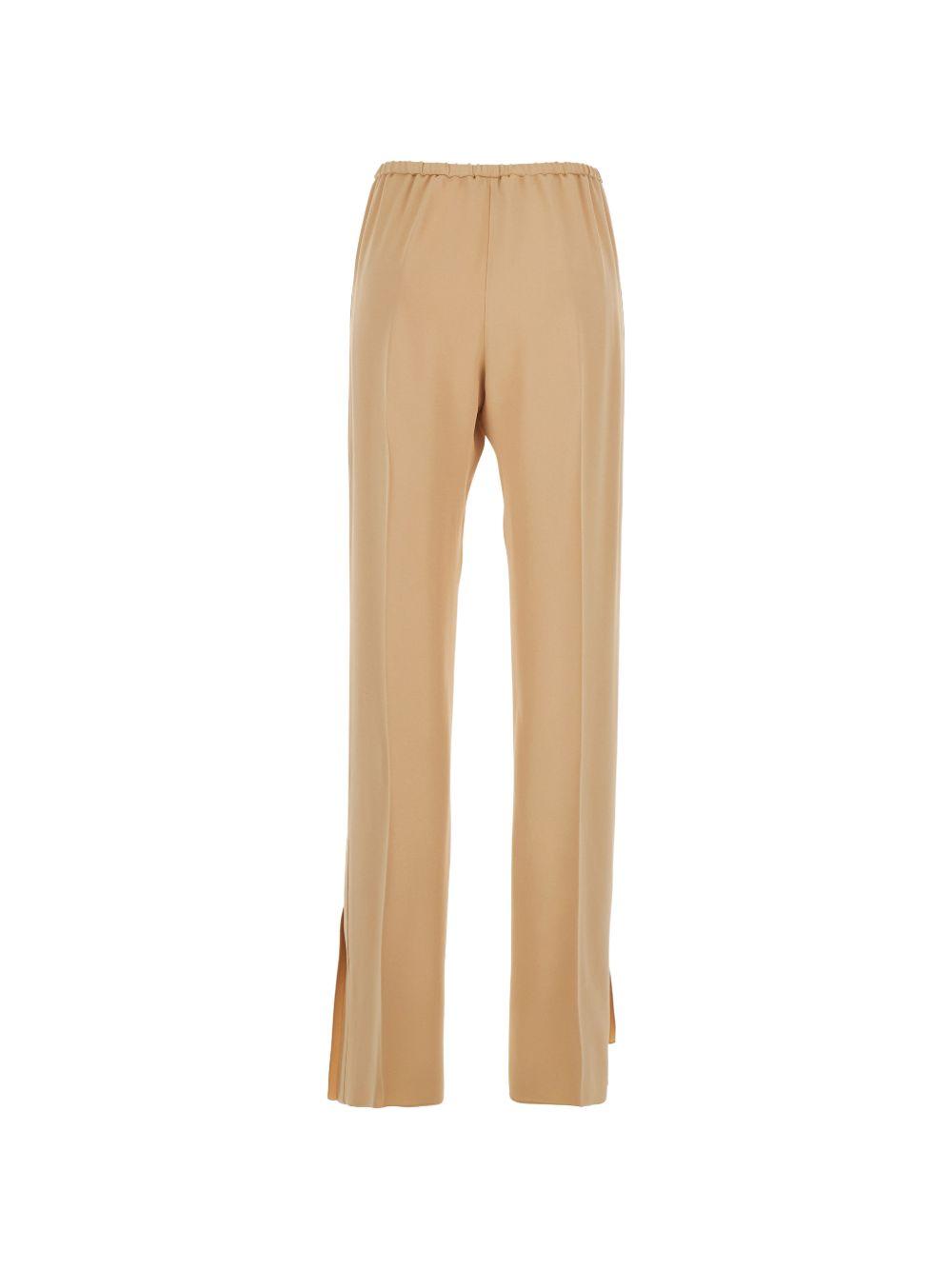 Pantaloni con spacchi laterali in beige Forte forte - donna 