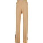 Pantaloni con spacchi laterali in beige Forte forte - donna 