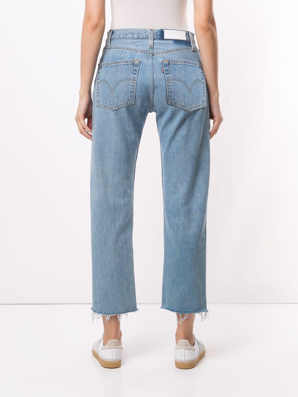 Jeans crop in azzurro Re/Done - donna 